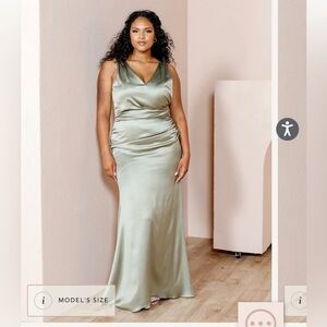Revelry Bridesmaid Dress - Dawson Silver Sage 16